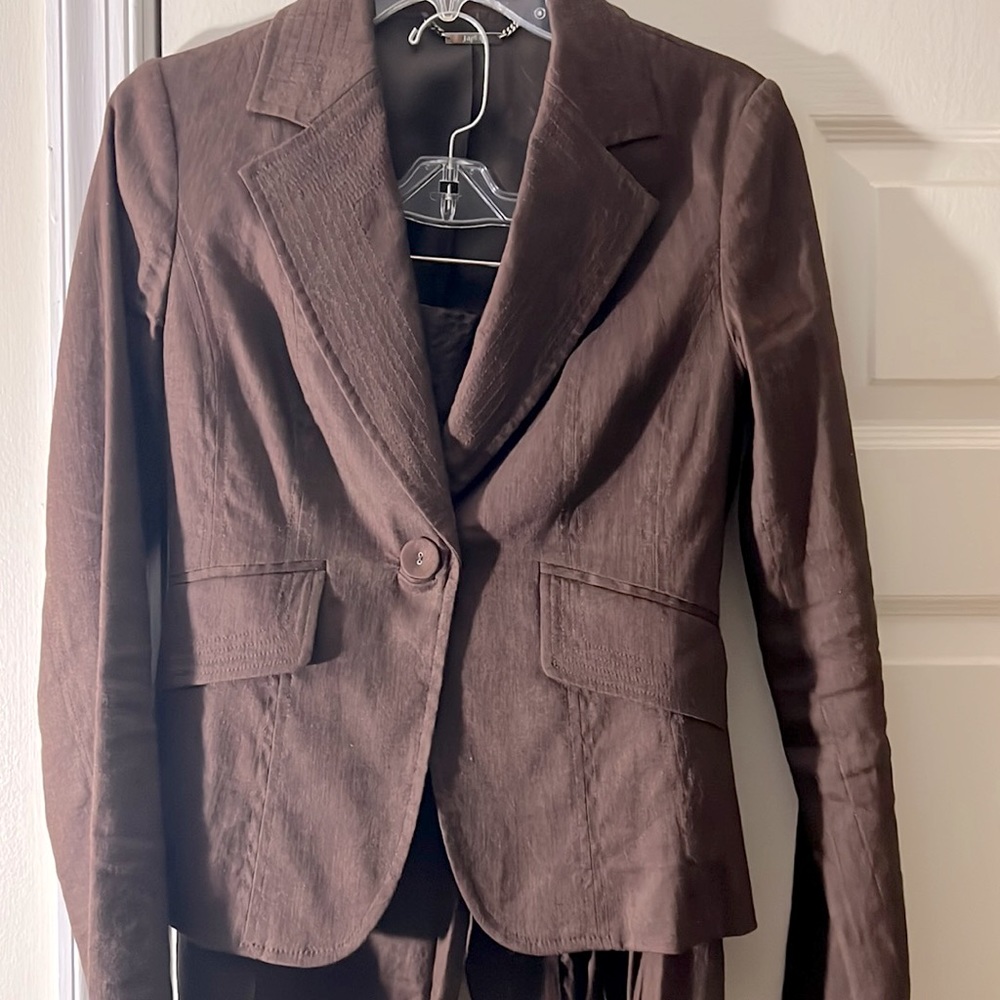 2 Piece Linen Pant Suit